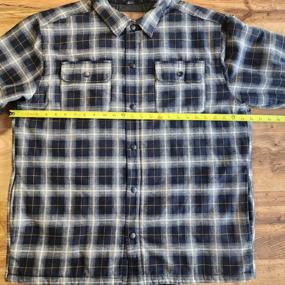 Rugged Elements Utility Jacket Men Size XL Plaid Camping Cotton Blend - Picture 6 of 16